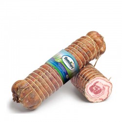 Pancetta arrotolata pepata