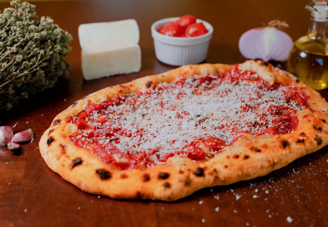 pizza cilentana con cacioricotta